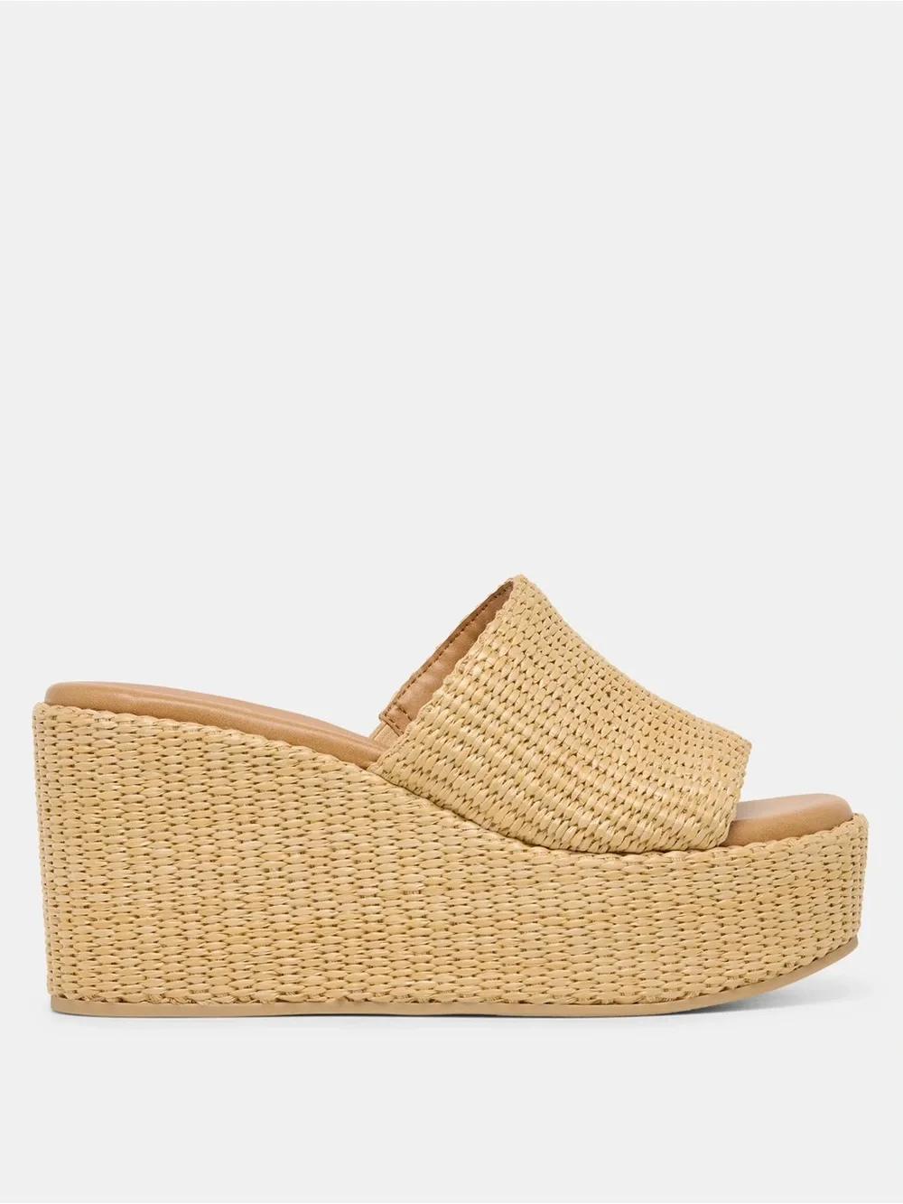 Dolce Vita Joclyn Wedge Sandals Light Natural Raffia Women’s Size 11 NWT